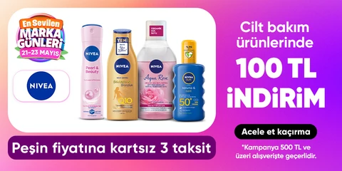 Cilt bakım ürünlerinde 100 indirim
