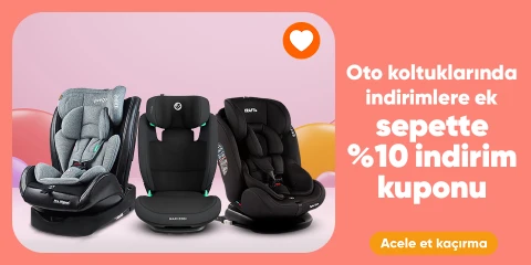 "Oto Koltuklarında İndirimlere EK Sepette %10 İndirim Kuponu"