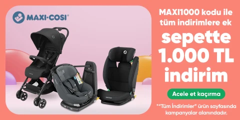 Maxi-Cosi Araç Gereç Ürünlerinde MAXI1000 Koduna Özel Tüm İndirimlere Ek Sepette 1000TL İndirim