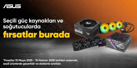 Seçili ASUS Güç Kaynakları ve Soğutucularda Fırsatlar Başladı