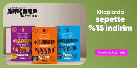 Kitaplarda  sepette %15 indirim