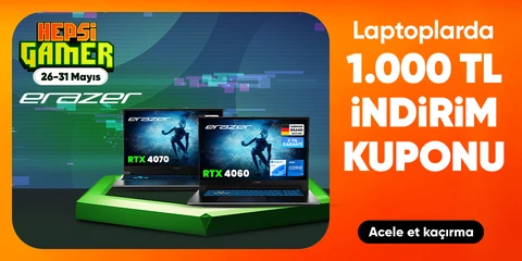 Erazer Laptoplarda 1.500 TL Kupon