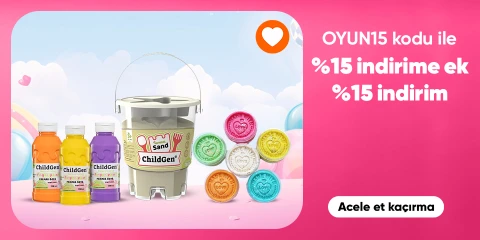 ChildGen Play Dough Oyun Hamuru, Kinetik Kum ve Parmak Boyalarda %20 İndirim