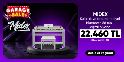 Kulaklık ve tabure hediyeli bluetooth 88 tuşlu dijital piyano 22.460 TL