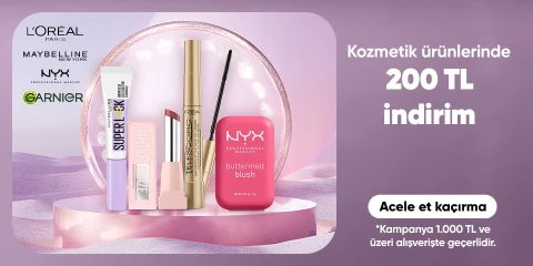 Kozmetik ürünlerinde  1.000 TL'ye 200 TL indirim