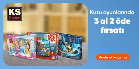 KS Games Kutu Oyunlarında ve Puzzlelarında 3 Al 2 Öde Fırsatı!