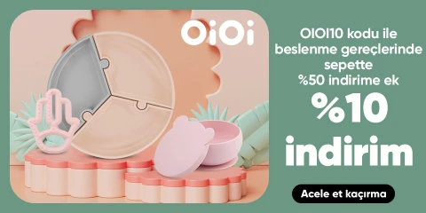 OiOi Bebek Ürünlerinde Sepette Net %50 İndirim
