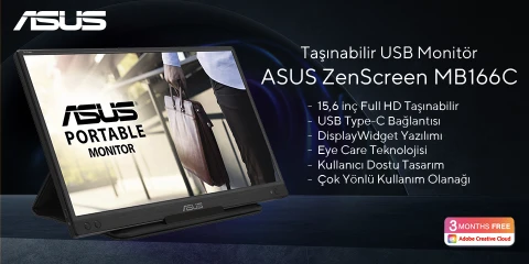 Taşınabilir USB Monitör ASUS ZenScreen MB166C