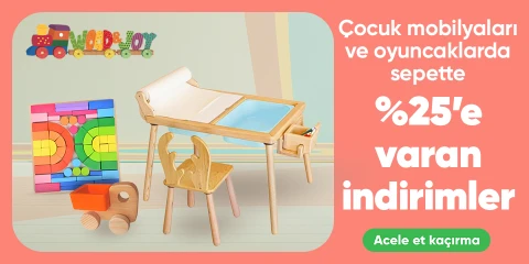 Wood & Joy Markalı Ürünlerde Sepette %25'e Varan İndirim