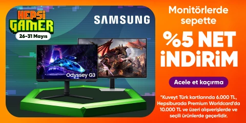 Samsung Monitörlerde Sepette %5 Net İndirim