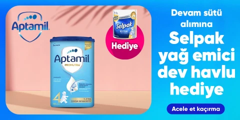 Aptamil Alışverişinize Selpak Yağ Emici Dev Havlu hediye !