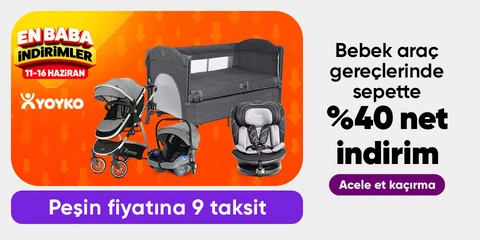 Yoyko Bebek Araç Gereçlerinde Sepette Net %40 İndirim