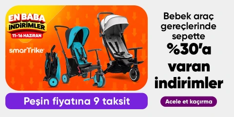 Smartrike Bebek Araç Gereçlerinde Sepette Net %30' a Varan İndirim