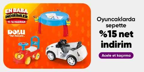 Dolu Marka Oyuncaklarda  Sepette Net %15 İndirim!