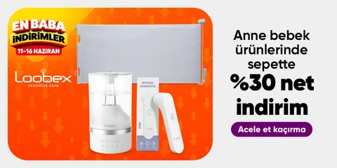 Loobex Anne Bebek Ürünlerinde Sepette Net %30 İndirim