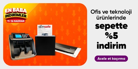 Ofis ve Teknoloji ürünlerinde  sepette %5 indirim