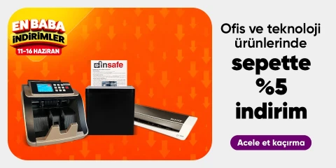 Ofis ve Teknoloji ürünlerinde  sepette %5 indirim