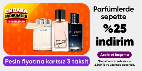 Parfümlerde  sepette %25 indirim*