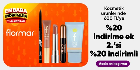 Kozmetik ürünlerinde 200 TL indirim*