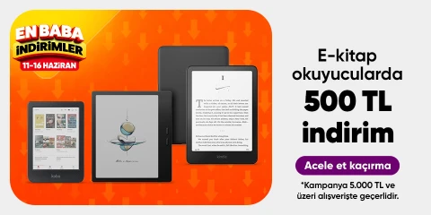 E- kitap okuyucularda  500 TL indirim