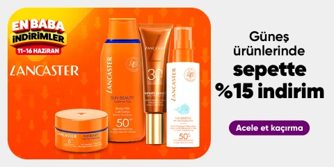 Kozmetik ürünlerinde sepette %15 indirim