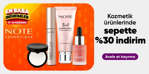 Kozmetik ürünlerinde  sepette %30 indirim