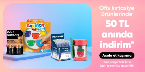 Ofis Kırtasiye Ürünlerinde 50 TL İndirim Kuponu 