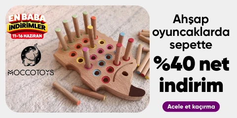 Moccotoys Ahşap Oyuncaklarda Sepette Net %40 İndirim