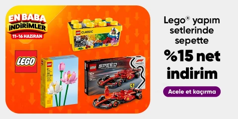 LEGO® Yapım Setlerinde Sepette Net %15 İndirim