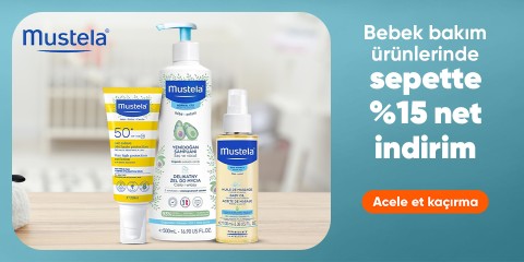 Mustela  Bebek Bakım Ürünlerinde Sepette Net %15 İndirim