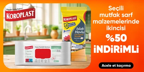 Seçili mutfak sarf malzemelerinde  2.'si %50 indirimli