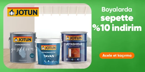 Jotun markalı boya ürünlerinde sepette %10 indirim 