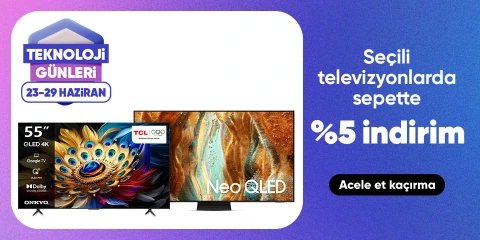 Seçili Televizyonlarda Sepette %5 İndirim!