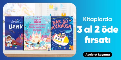 Kitaplarda  3 al 2 öde fırsatı