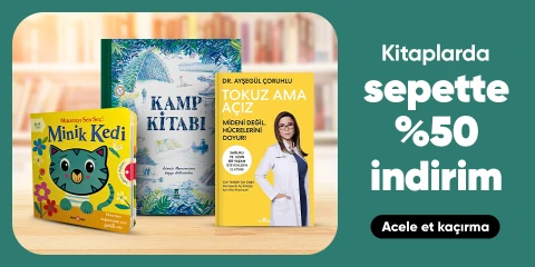Kitaplarda  sepette %50 indirim