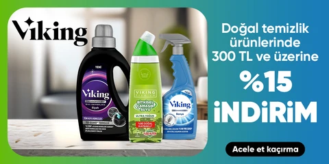 Doğal temizlik ürünlerinde  300 TL ve üzerine %15 indirim