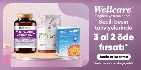 Wellcare Satıcılı Seçili Ürünlerde 3 Al 2 Öde Fırsatı!