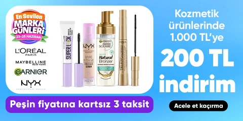 Kozmetik ürünlerinde 1.000 TL'ye 200 TL indirim