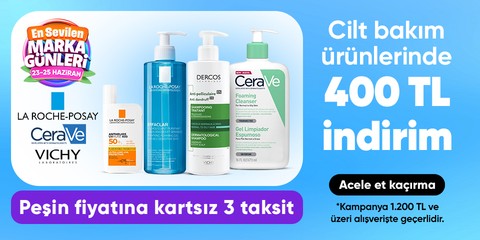 Cilt bakım ürünlerinde 1.200 TL'ye 400 TL indirim
