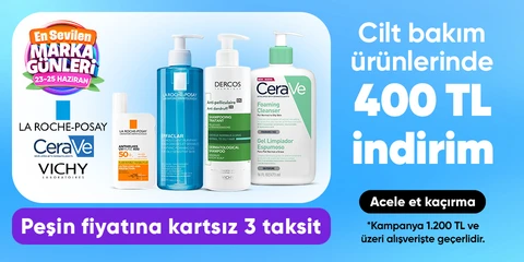 Cilt bakım ürünlerinde 1.200 TL'ye 400 TL indirim