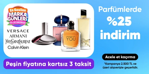 Parfümlerde 2.500 TL'ye %25 indirim