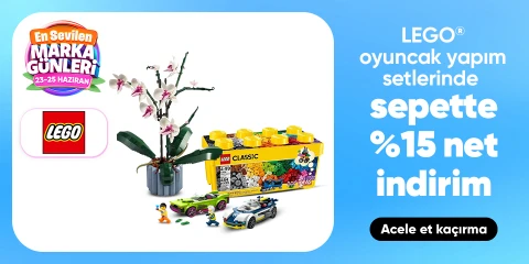 LEGO® Oyuncak Yapım Setlerinde Sepette Net %15 İndirim