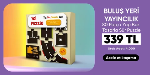 Buluş Yeri Yayıncılık Yol Puzzle - Yap Boz Tasarla Sür 80 Parça Puzzle 339 TL