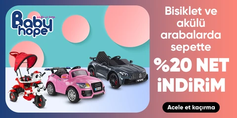 Babyhope Marka Scooter ve Bisikletlerde Sepette Net %20 İndirim