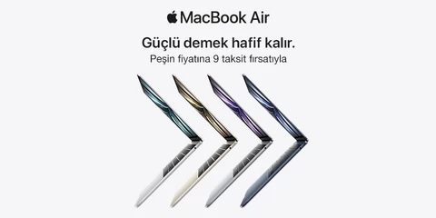 13 inç MacBook Air. Güçlü demek hafif kalır.