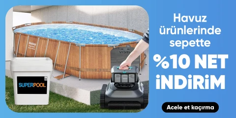 Havuz İçin Aradığın Tüm Ürünlerde Sepette Net %10 İndirim Fırsatı