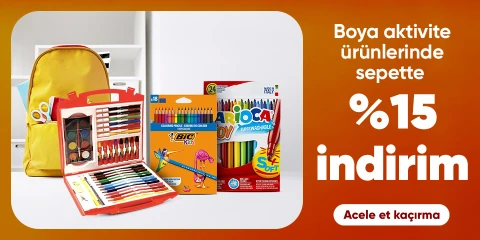 Boya Aktivite Ürünlerinde Sepette %15 İndirim