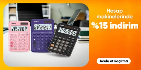 Hesap Makinelerinde %15 İndirim
