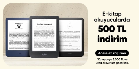 E-kitap okuyucularda  500 TL indirim*