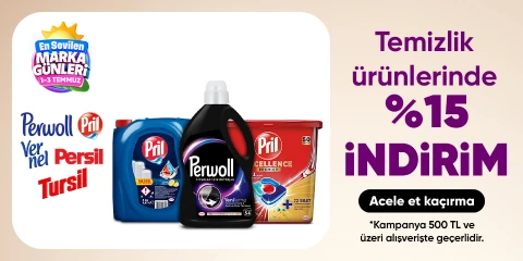 Temizlik ürünlerinde %15 indirim